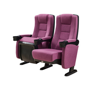 Sillas Reclinables Ecológicas para Cine en Casa o Comercios, con Portavasos Móvil, Cubierta de Tela, Asientos para Cine, Muebles para Uso Escolar - Product Image 1