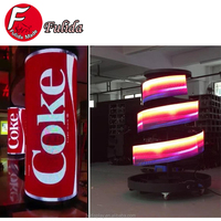 Pantalla LED Flexible para Interiores, Económica, Ligera, Pantalla LED Suave para Anuncios en Interiores de Cadenas de Tiendas