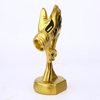 Artesanía de resina, regalo creativo, portero de fútbol, premio de fútbol, trofeo de Metal conmemorativo deportivo, trofeos de campeones personalizados