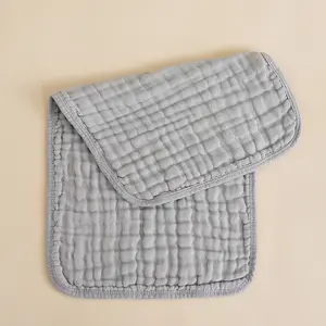 Wholesale 100% Cotton 6 Layers Soft Baby Washcloths Muslin Burp Cloths For Baby