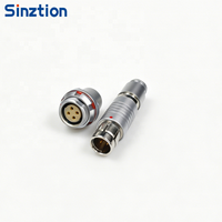 Connecteur Push-Pull Compatible F102 |   Connecteur de câble droit étanche IP68 à demi-coque pour localisation par clé, 2/3/4/5 broches
