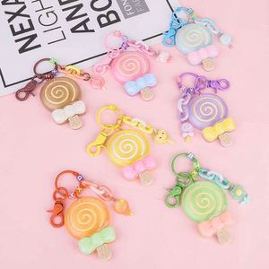 Hot Selling Creative Cute Kawaii <b>Key</b> <b>Chain</b> Keyring Accessories Car Bag Pendant Fashion Resin Lollipop Keychain - Product Image 3