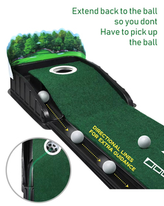 Tapis de putting de golf en gros avec système de retour automatique de balle, aide à l'entraînement, facile à assembler, pour intérieur et jardin - Product Image 6