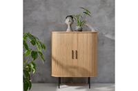 Meubles de maison naturels de Style rustique lit à manger en bois moderne armoire de rangement cachée armoire de rangement à panneaux latéraux