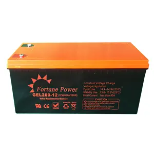 12V 200ah Solar Use Energy Storage Gel Battery--Gfm Acid Batterylead Gel Battery solar batteries 200 amp 12 v