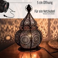 Lampe orientale pour bougies et lampes électriques, décoration intérieure et extérieure, résistante au vent, marocaine, arabe, orientale, faite à la main