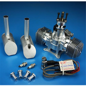 New DLE60 DLE 60 RC Airplane <b>Gasoline</b> Engine Twin-cylinder Two-stroke Side Exhaust Natural Wind-cooled Hand Start 60cc Dis - Product Image 1