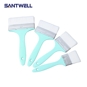 แปรงทาสีน้ำ Santwell ด้ามพลาสติก ขนแปรงสังเคราะห์ ไม่หลุดร่วง สำหรับทาสีภายในผนังและเพดานด้วยสีอิมัลชั่น - Product Image 1