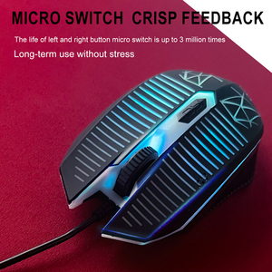 1.5M màu đen tùy chỉnh 4D Chuột có dây chuột đèn nền đầy màu sắc cho trường học văn phòng và trò chơi uuse - Product Image 3