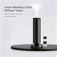 Diffuseur d'arômes professionnel sans eau, électrique, WiFi, USB, alimenté par batterie, pour hôtel, avec éclairage LED et télécommande