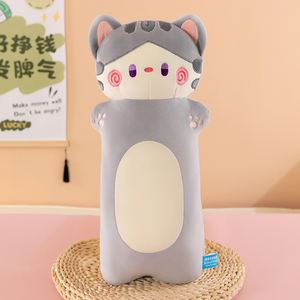 Extra Long <b>Cat</b> <b>Plush</b> Pillow Wholesale, 3 Sizes PP Cotton Stuffed Animal for Gift Stores & Promotional Use - Product Image 4