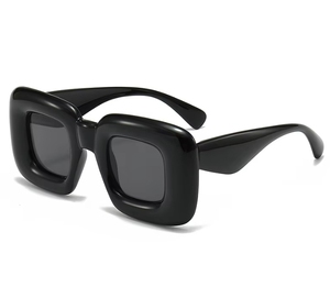 Gafas de Sol Cuadradas Divertidas y Lindas para Mujer, Estilo Moderno, Personalizadas, Inflables, con Protección UV400, para Fotos Urbanas - Product Image 6