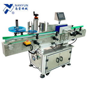 NY-822A Hochgeschwindigkeits-Rundflaschen-Etikett ier maschine für Papier-Kunststoff-Glas-Metall behälter mit TTO-Drucker oder heißem <span class=keywords><strong>Stempel</strong></span>-Codierer - Product Image 5