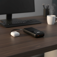 Batterie externe 20000mAh au prix d'usine, câble intégré, charge rapide PD20W, chargeur portable pour téléphone portable