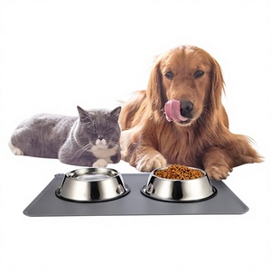<b>Pet</b> <b>Food</b> Bowls & Feeders Stainless Steel <b>Pet</b> Bowl <b>Pet</b> Dog Cat Large Capacity and Durability Outdoor Water Dog Feeding Bowl - Product Image 1