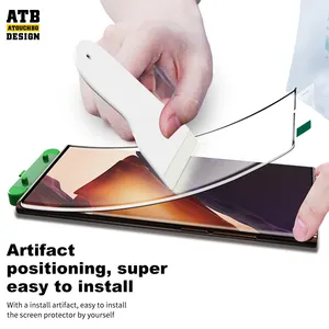 Atouchbo Sensível à Luz Close Fit 3D Resistente a Alta Temperatura Nano Touchscreen Película Protetora para Samsung Huawei