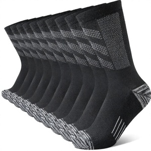 Chaussettes de sport athlétiques durables à compression confortable pour mollets larges, en tricot rayé fin, idéales pour la course estivale - Product Image 4