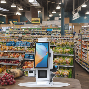 27-inch Multi-Touch tự phục vụ thanh toán <span class=keywords><strong>kiosk</strong></span> với SDK & màn hình cảm ứng kim loại trường hợp Android <span class=keywords><strong>kiosk</strong></span> <span class=keywords><strong>Windows</strong></span> POS Máy hỗ trợ - Product Image 5