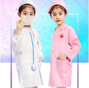 زي طبيب وممرضة مستشفى هالوين للأطفال ، زي جراح الأطفال ، فستان لعب الأدوار الموحد مع السراويل - Product Image 1