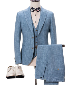 Traje de Novio Italiano de 3 Piezas y 36 Colores Clásicos para Hombre, Traje de Padrino de Boda de un Solo Pecho 2023 - Product Image 1