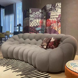 Sofa gelembung sarang lebah melengkung, pelindung Sofa ruang tamu kompresi warna-warni untuk ruang tamu Modern - Product Image 2
