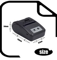 NORGEE OEM ODM Printer Mini Portabel 58mm Nirkabel untuk Ponsel, Pencetak Stiker, Struk, Tiket, Tagihan, Thermal Langsung