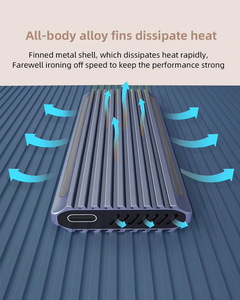 Venta caliente RGB Light Cooling Disipation M.<span class=keywords><strong>2</strong></span> USB 3.1 a caja de disco duro móvil NVME/NGFF <span class=keywords><strong>2</strong></span> en 1 Protocolo dual Estado sólido - Product Image 5