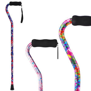 Легкие роскошные трости и походные палки из алюминиевого сплава на четырех ножках, телескопические и складные, изогнутые, для пожилых людей - Product Image 4