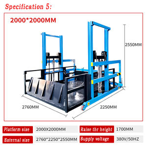 <span class=keywords><strong>Plataforma</strong></span> Hidráulica Móvil Portátil para Carga y Descarga de Vehículos, 3 Toneladas, 1 Año de Garantía, 220V, 1600x2000mm, Potencia 2.2KW - Product Image 5