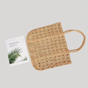Nouveau Sac de Plage en Paille Tressé à la Main pour Femme, Collection Printemps-Été 2023, Modèle Creux, Idéal Vacances en Bord de Mer, avec Fermeture Panier à Légumes - Product Image 3