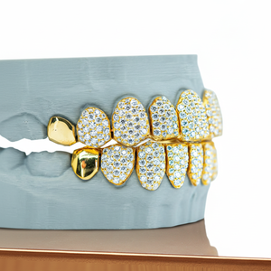 <span class=keywords><strong>Dent</strong></span> unique personnalisé glacé Hip Hop rappeurs 925 <span class=keywords><strong>argent</strong></span> Sterling Moissanite diamant Grillz bijoux pour hommes femmes dents - Product Image 6