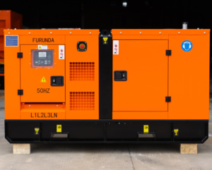 Générateur silencieux de type fermé 38-42KW 50KVA avec moteur Ricardo, refroidissement par eau, radiateur et injecteurs offerts - Product Image 1