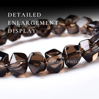 Bracelets en cristal transparent naturel de haute qualité en gros pour hommes et femmes, articles de bijouterie en cristal et en cristal de glace