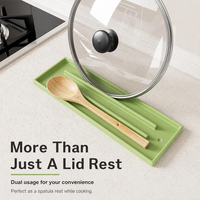 Support de couvercles de casseroles en silicone résistant à la chaleur, support de couvercles de casseroles pour comptoir de cuisine, couvre-espaces de cuisinière, tapis en silicone anti-débordement pour la cuisson