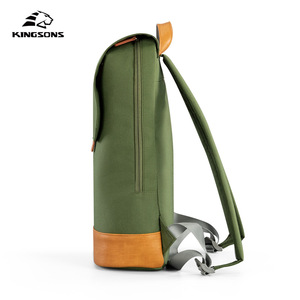 Kingsons Women's <b>Backpack</b> Lightweight Casual Fashionable Solid Color Everyday Use Shoulder Strap Gray <b>Black</b> Orange Red Green - Product Image 2