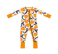 Pyjamas d'Halloween en bambou en gros – Combinaison Zippy – Lots de vêtements pour bébés