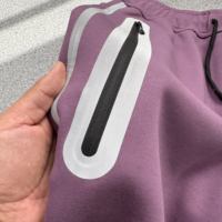 Ensemble de survêtement technique Shark à double capuche 2026, nouvelle collection de marque de créateur, vente en gros, pour homme, avec fermeture éclair et technologie de suivi