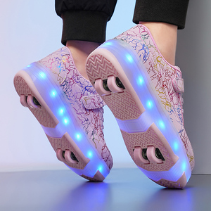 Chaussures à roulettes pour femmes avec roues amovibles et clé de démontage, tailles 29-42, roue avant double usage amovible PONERAIT - Product Image 5