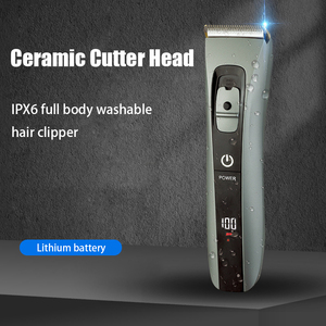 Tondeuse à cheveux professionnelle pour hommes, réglage de la longueur réglable, têtes de lame en céramique remplaçables, tondeuse à barbe, USB, usage domestique, IPX6 - Product Image 4