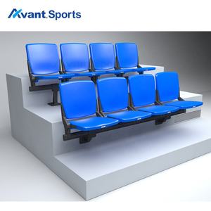 Avant 스포츠 경기장 좌석 관람석 의자 용 휴대용 경기장 좌석 표백제 접이식 팁 업 트리뷴 시트 등받이 지원 - Product Image 2