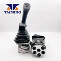 Vanne de commande hydraulique à joystick pour excavatrice Hyundai R-7 R-9, ensemble de poignées gauche et droite à 3 boutons