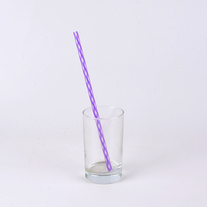 Vente en gros de paille en plastique colorée réutilisable de haute qualité pour jus - Product Image 3