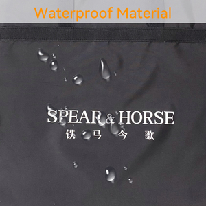 <strong>Best</strong> Folding Garment Bag Black Polyester Nylon Large Capacity Portable <strong>Duffle</strong> Cartoon Cover Suit Carrier for Travel Clothing - Product Image 6