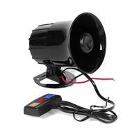 Klaxon de voiture universel 12V 20W, son à 3 tons, alarme sonore forte, sirène d'incendie, haut-parleur, accessoires automobiles pour moto