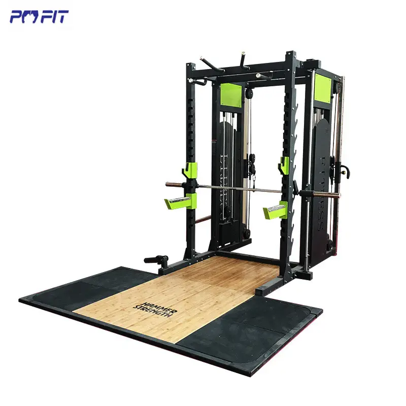 Workout power cage smith machine plate loaded fitness gear ultimate smith machine