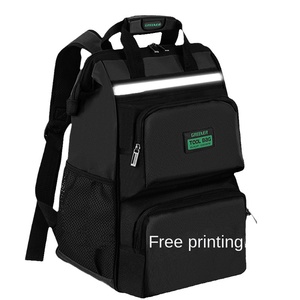 Sac à dos multifonctionnel personnalisé pour hommes, en toile durable, kits d'installation pour électriciens, fermeture éclair, sac à usage spécial - Product Image 5