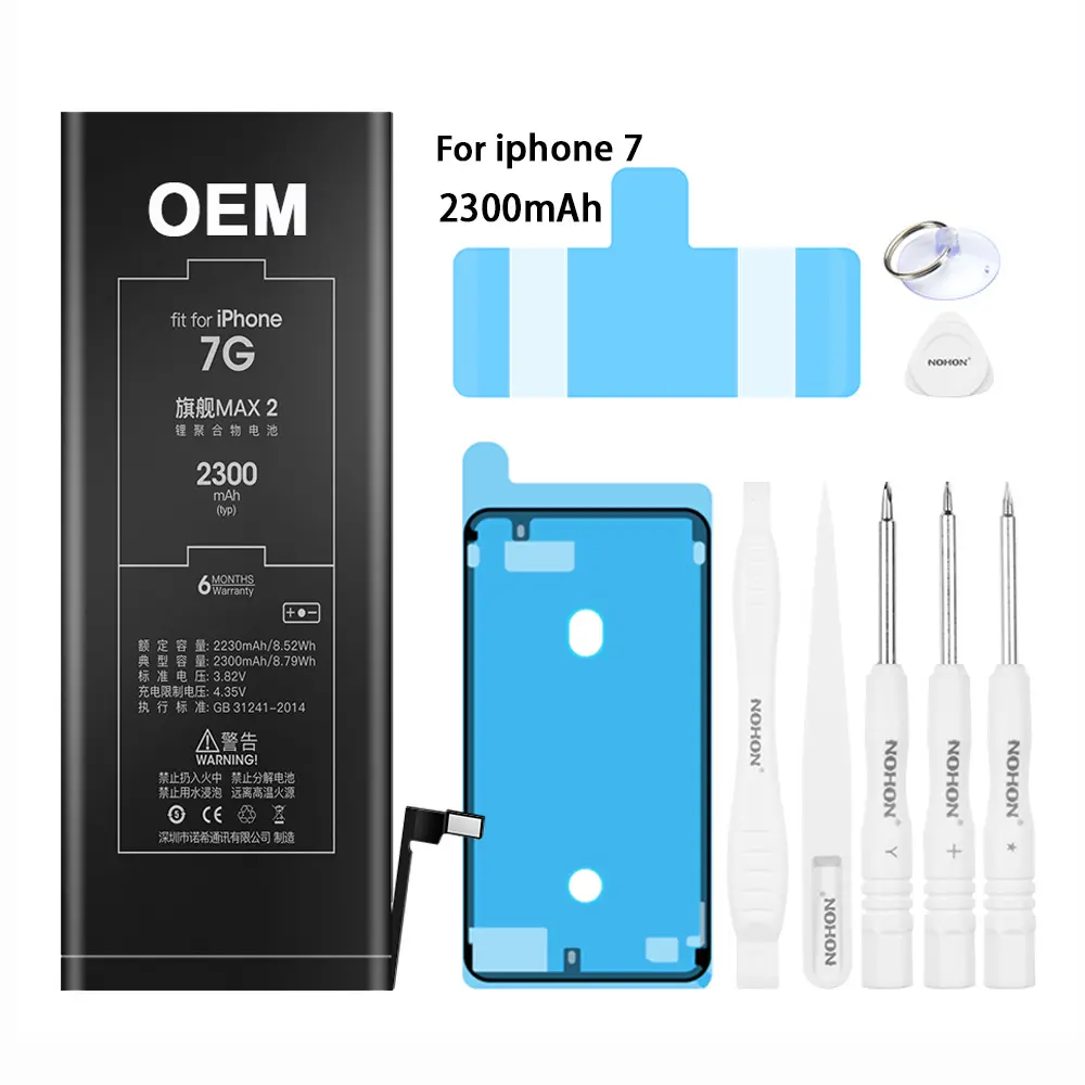 Oem Plus Pro Max Xs 12 11 7 8 6 Mobiele Telefoon Hoge Capaciteit Digitale Batterijen Mobiele Xr 7 Eenvoudige Mag 6spl X Batterij Voor iPhone