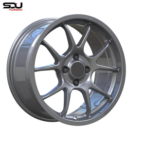 <span class=keywords><strong>Ruedas</strong></span> forjadas personalizadas gris pistola más portavoces 16 a 24 pulgadas 17x8 <span class=keywords><strong>ruedas</strong></span> 4x108 para la serie F12 T80 EC70 - Product Image 1