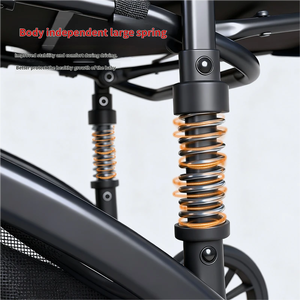 <span class=keywords><strong>Poussette</strong></span> familiale pliable Wellpal F1-5 2026 avec cadre en acier inoxydable, convertible, pour enfants de 0 à 3 ans et compatible avec les sièges auto - Product Image 2