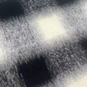 2025 Tweed Check <span class=keywords><strong>Woo</strong></span> Grifl Tissus 550 G/M Check Tweed Plaid Stretch Tartan Tweed Tissu brossé pour manteau - Product Image 3